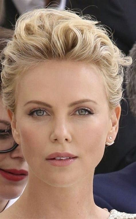 charlize theron short hair.